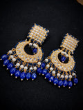 Zevar Earrings Copy of High Quality kundan earrings Meenakari Work Back Side Set By Zevar