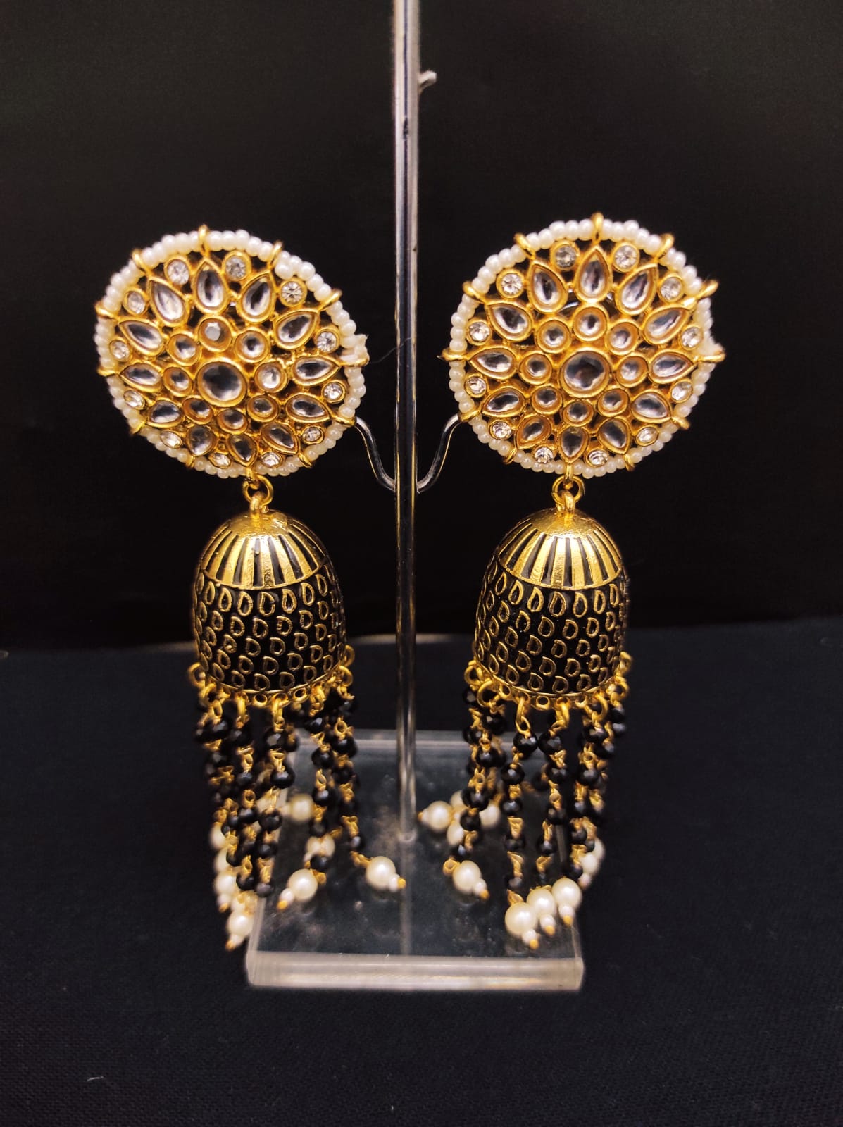 Zevar Earrings Copy of High Quality kundan jhumka Earrings Set By Zevar