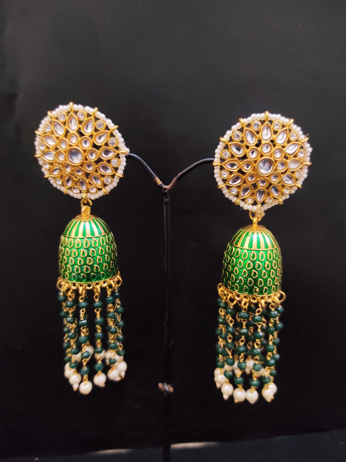 Zevar Earrings Copy of High Quality kundan jhumka Earrings Set By Zevar