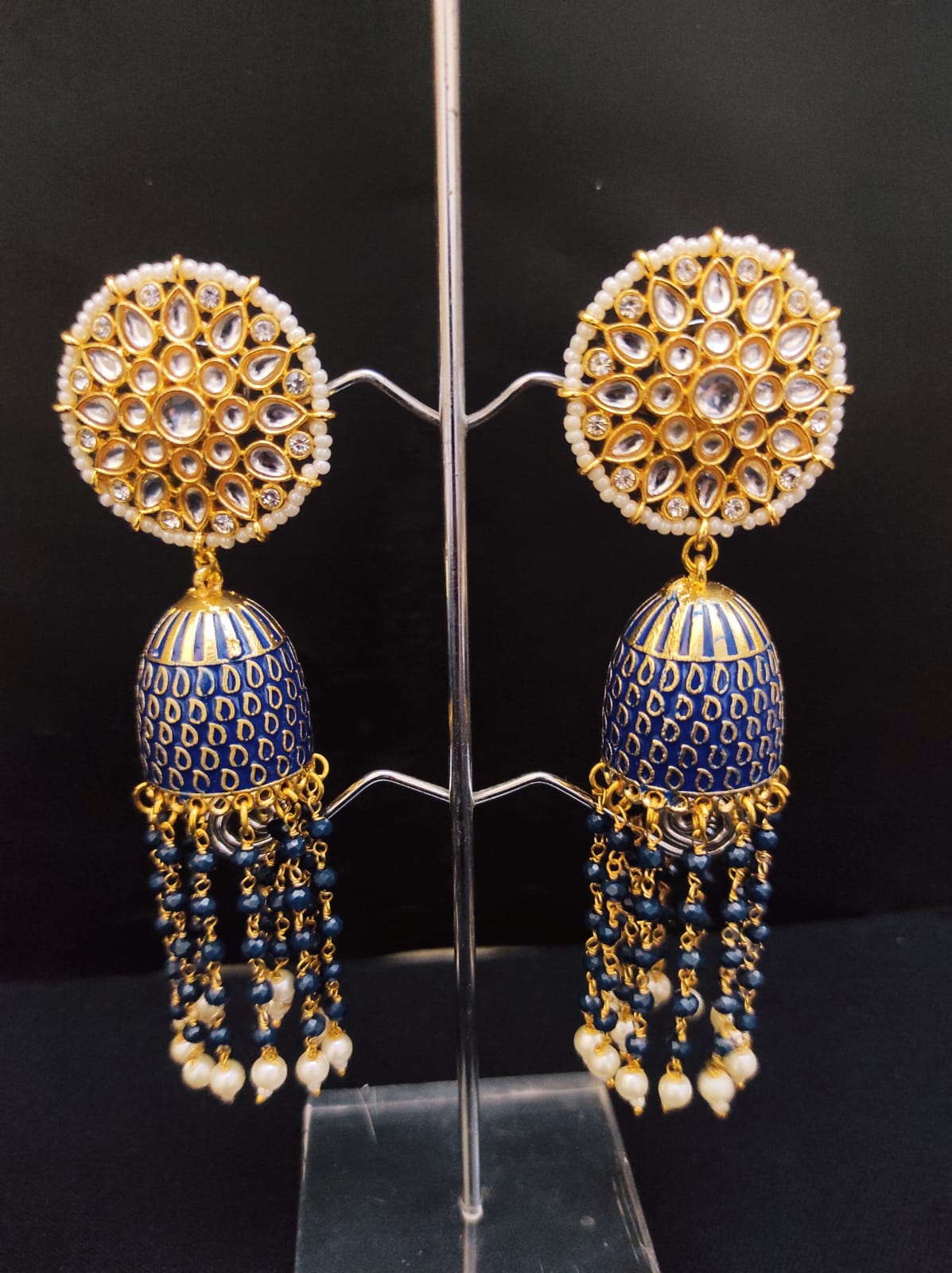 Zevar Earrings Copy of High Quality kundan jhumka Earrings Set By Zevar