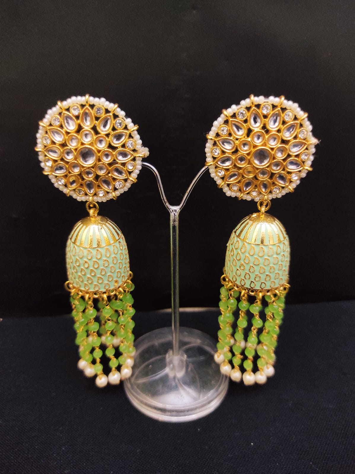 Zevar Earrings Copy of High Quality kundan jhumka Earrings Set By Zevar