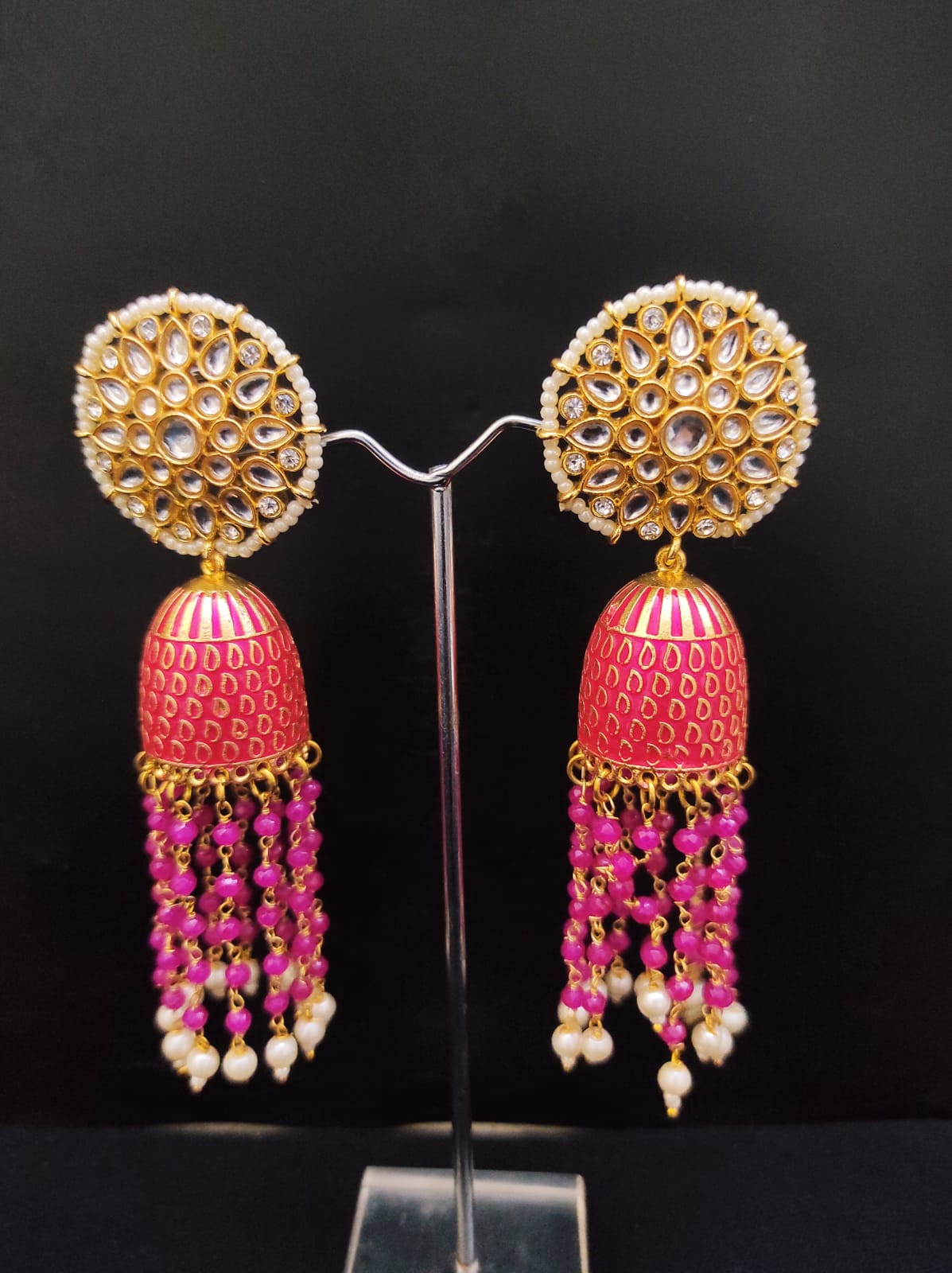Zevar Earrings Copy of High Quality kundan jhumka Earrings Set By Zevar