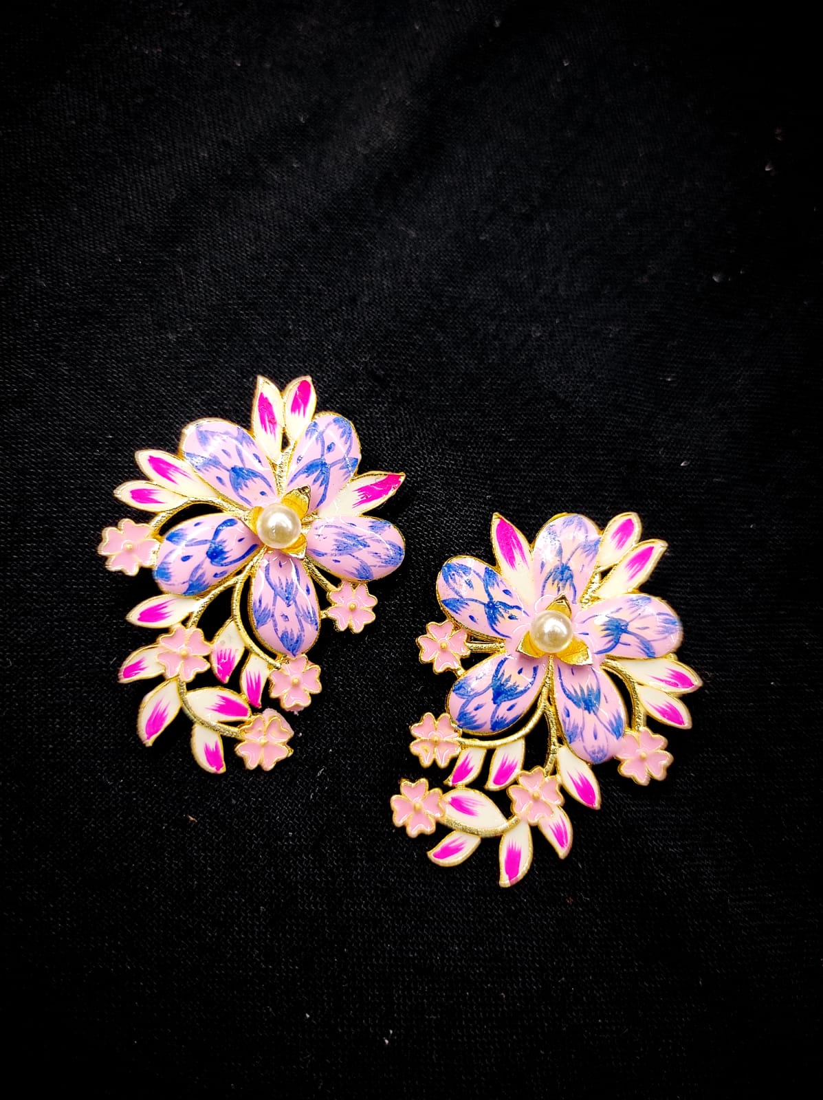 Zevar Earrings Copy of Real Meenakari Work kundan New Design Earrings Set By Zevar