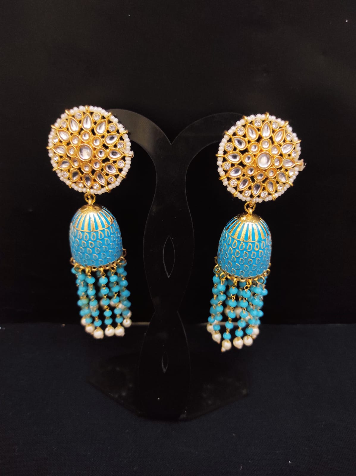 Zevar Earrings High Quality kundan jhumka Earrings Set By Zevar