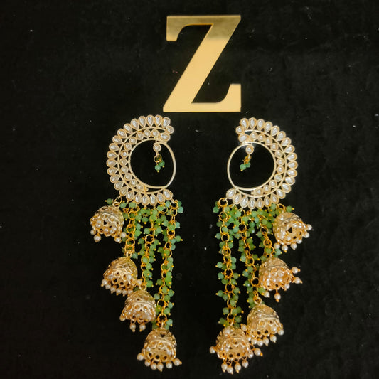 Zevar Earrings Copy of High Quality kundan New Design Earrings Set By Zevar