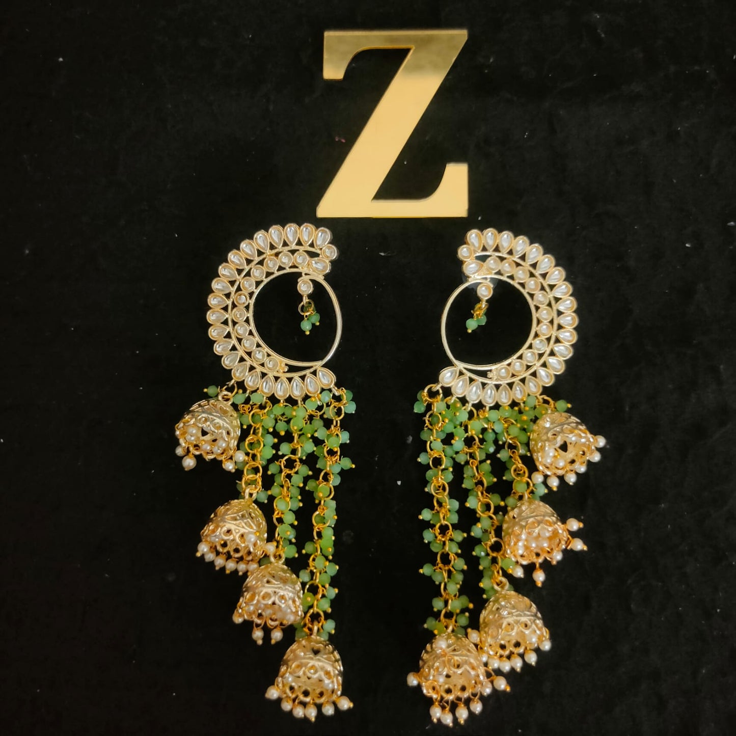 Zevar Earrings Copy of High Quality kundan New Design Earrings Set By Zevar