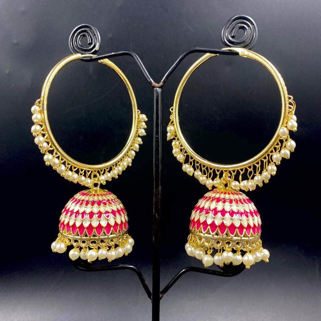 Zevar Earrings Jhumka Earrings - Fantastic collection of colorful jhumkhas By Zevar.