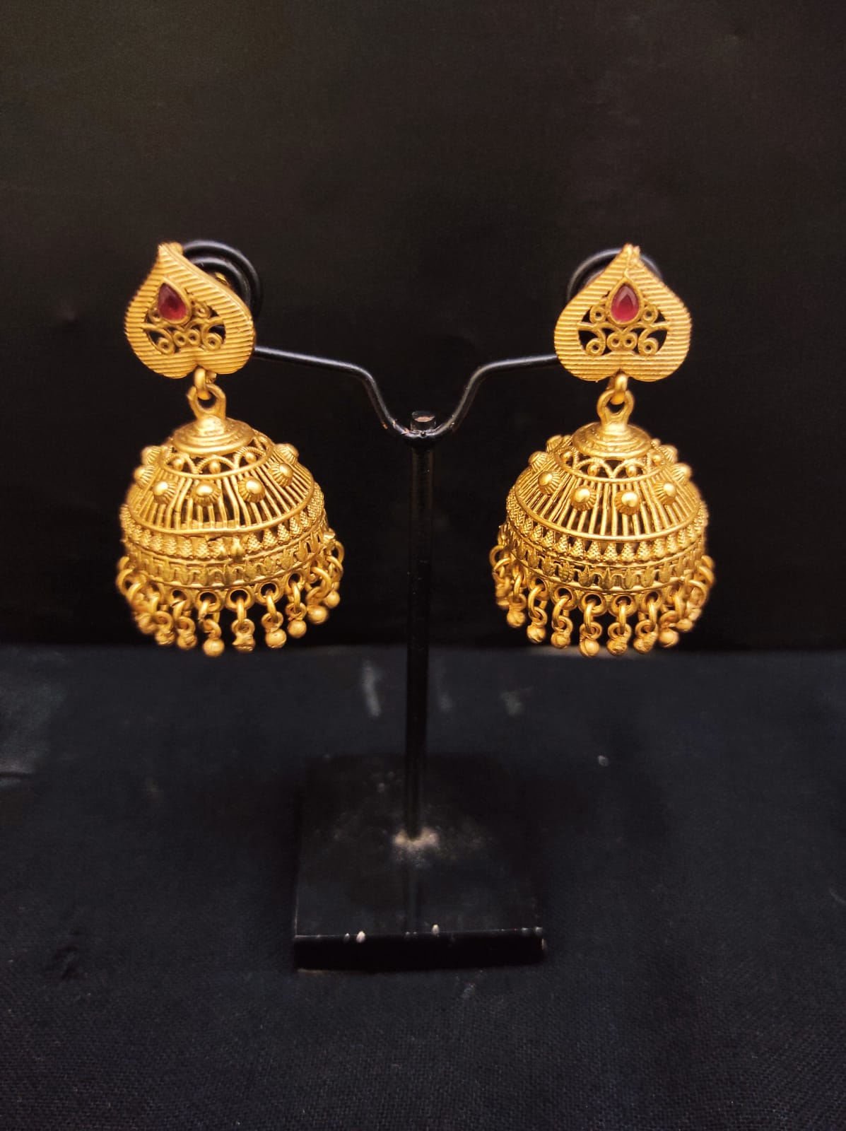 Zevar Earrings Kundan Earrings Brass gold Design Set By Zevar