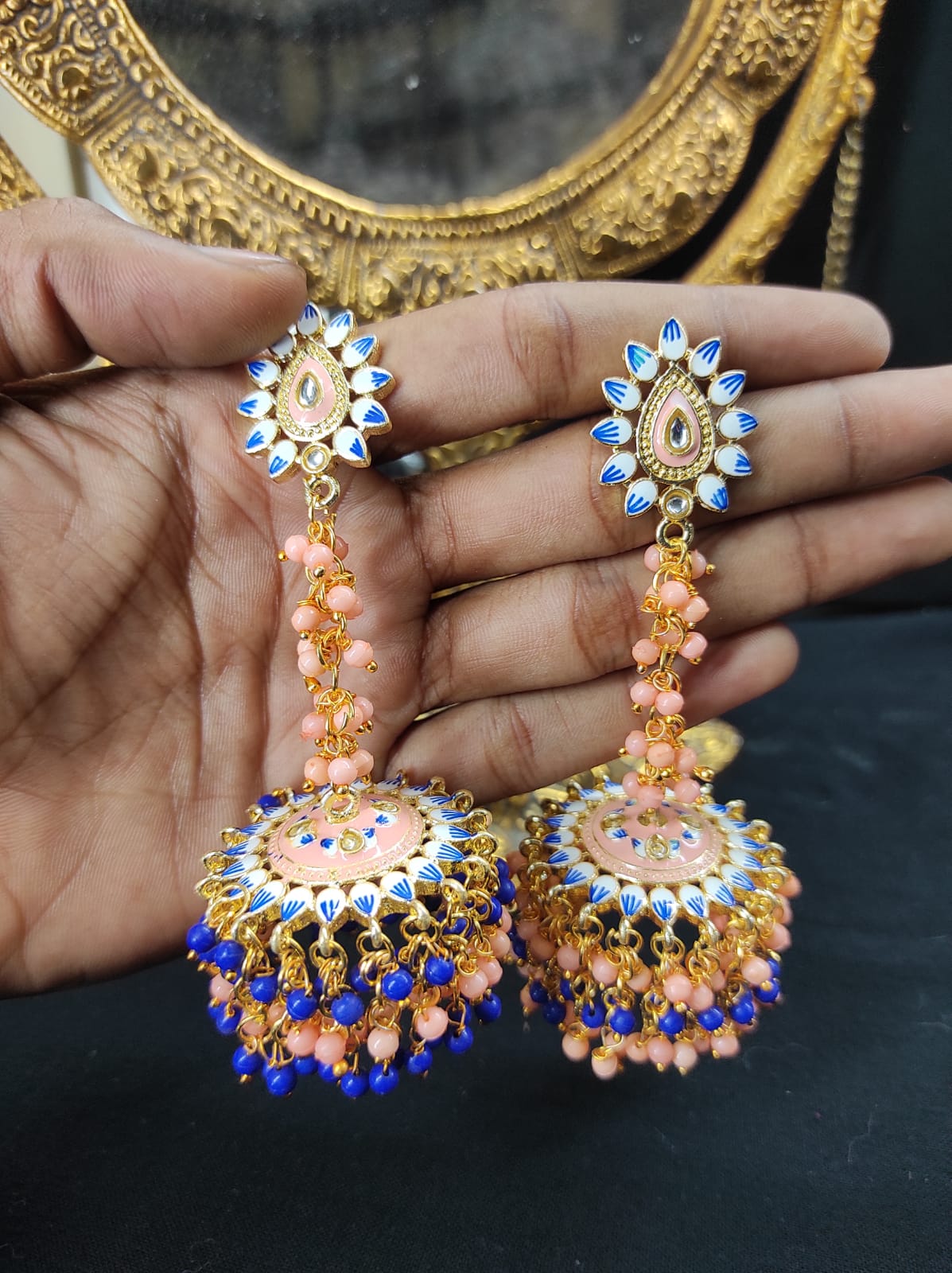 Zevar Earrings New Design Earrings Meenakari Work Earrings Set By Zevar