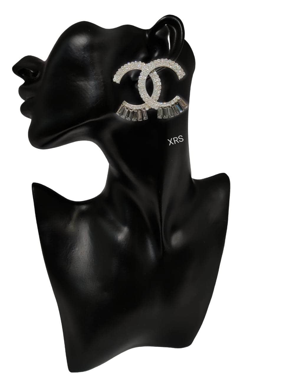 Zevar Earrings OVERLAY Chanel Studs In Premium Zircon Stones By Zevar