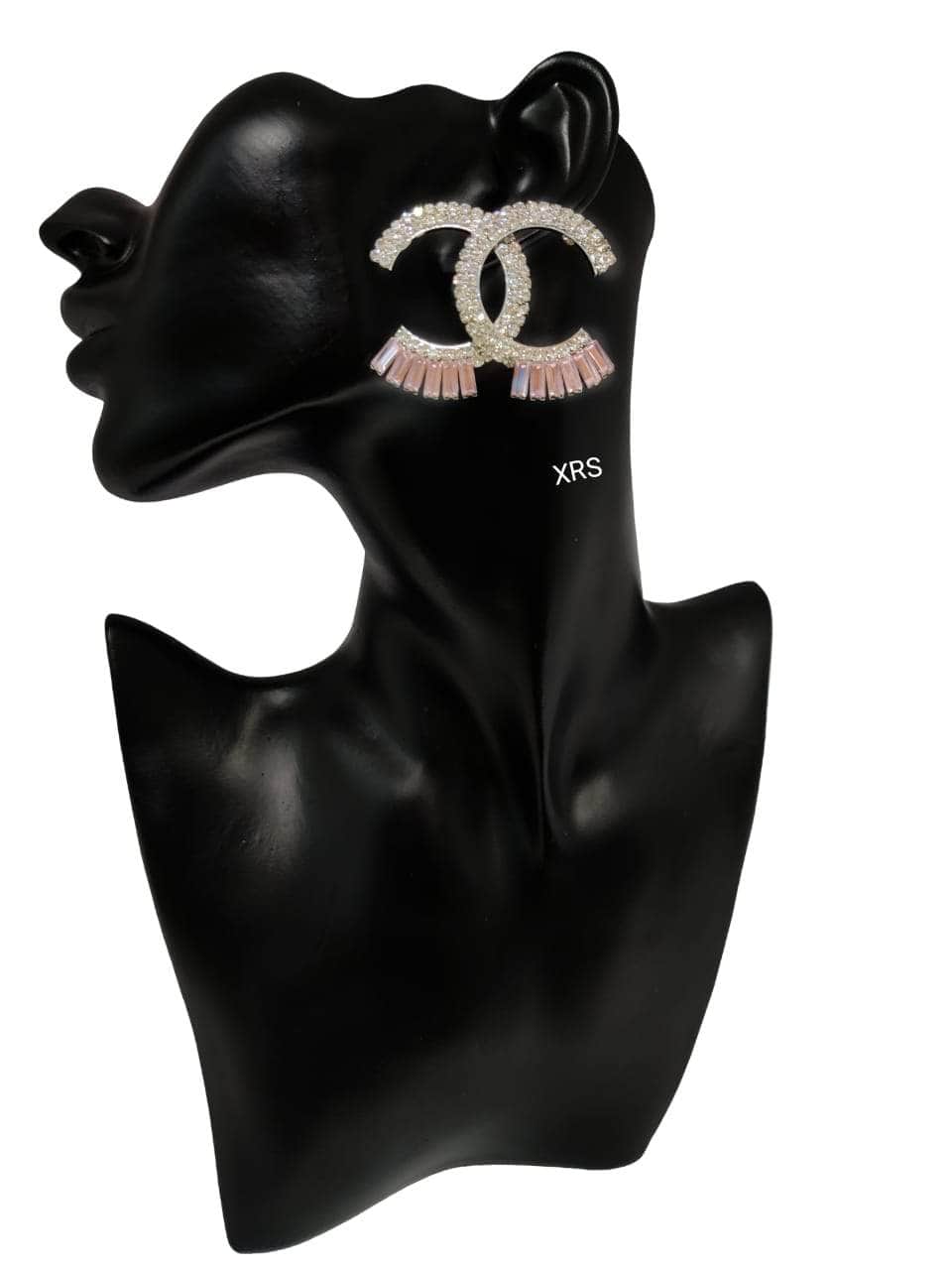 Zevar Earrings ROSE Chanel Studs In Premium Zircon Stones By Zevar