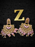 Zevar Earrings Traditional kundan earrings ad stone Set By Zevar