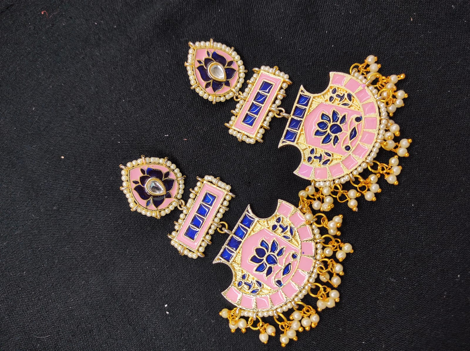 Zevar Earrings Traditional Meenakari Kundan New Design Earrings Set By Zevar