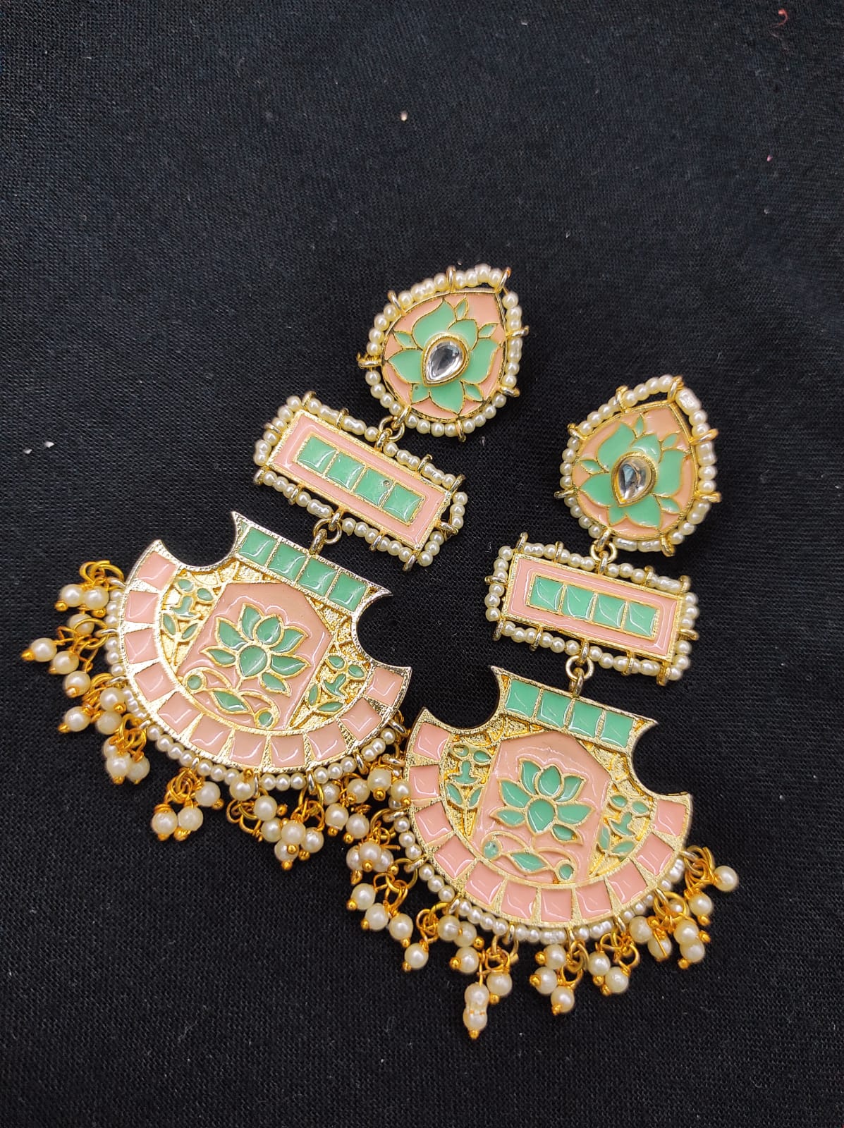 Zevar Earrings Traditional Meenakari Kundan New Design Earrings Set By Zevar