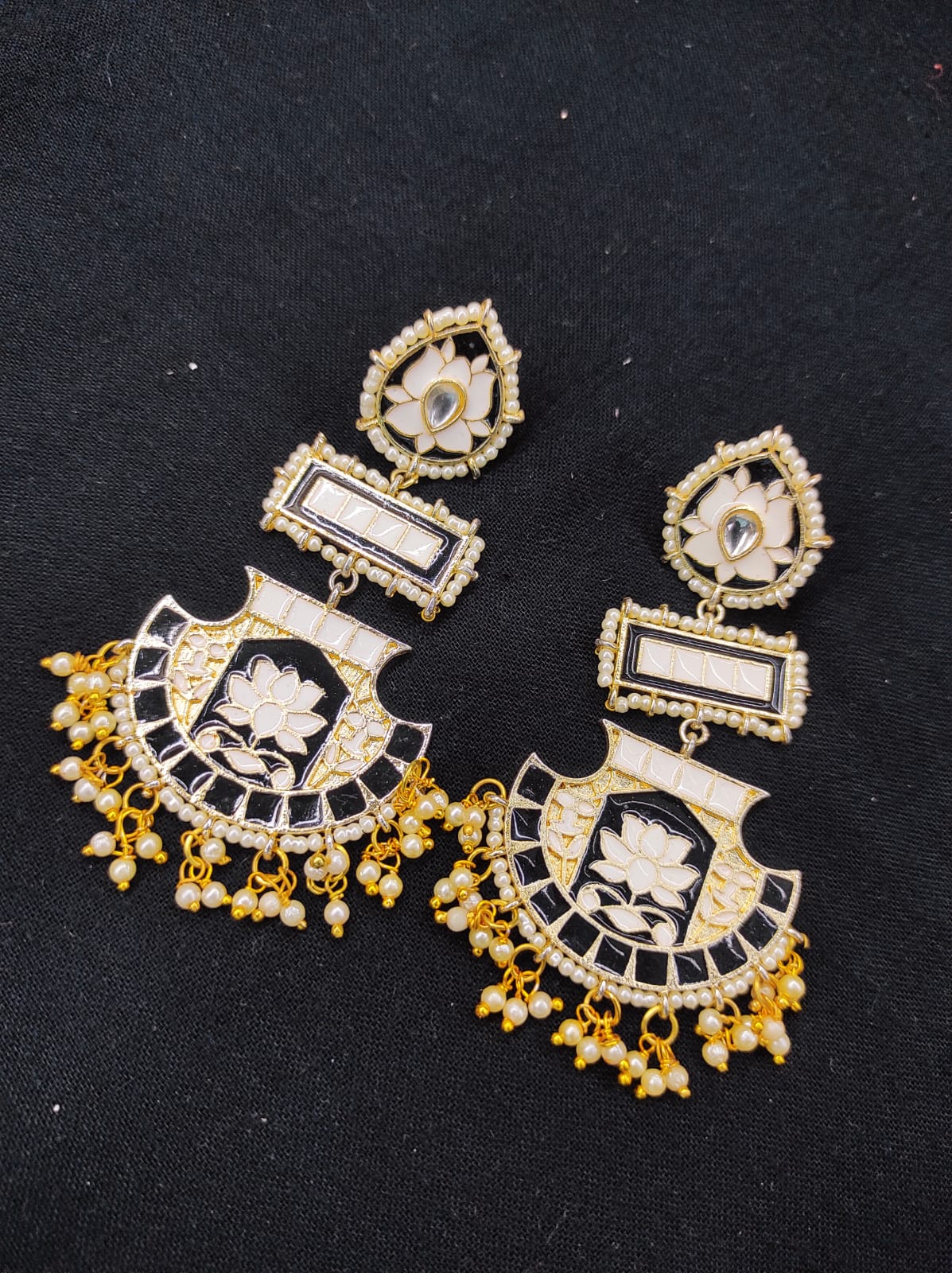 Zevar Earrings Traditional Meenakari Kundan New Design Earrings Set By Zevar