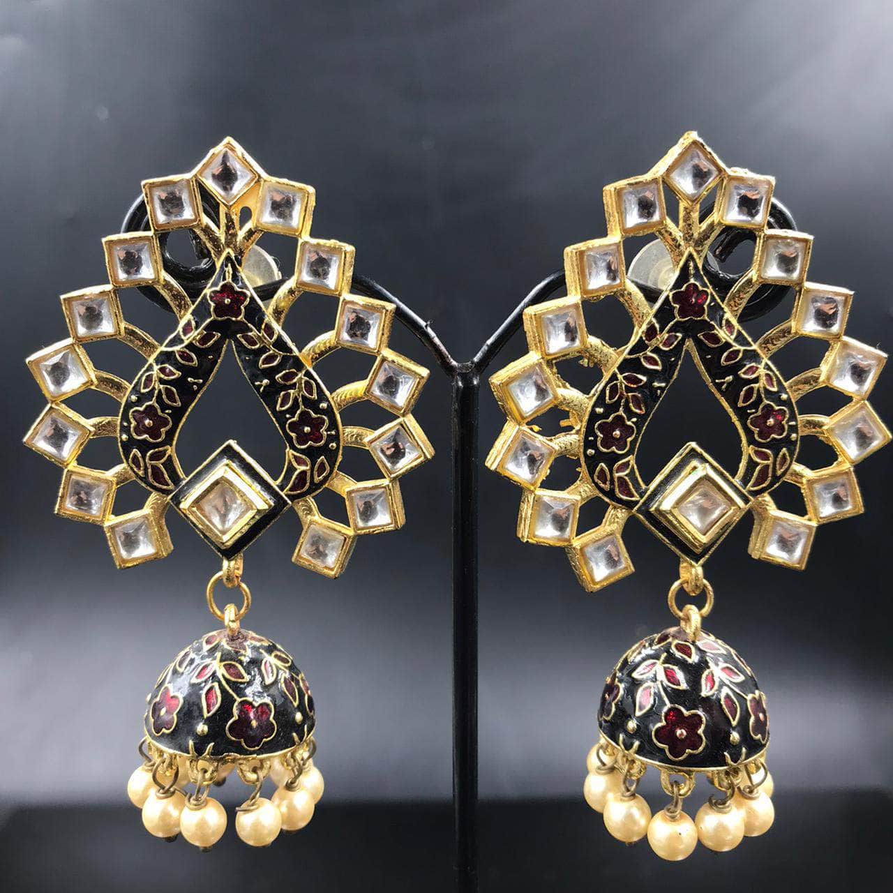 Zevar Earrings Traditional Pearls Earring By Zevar