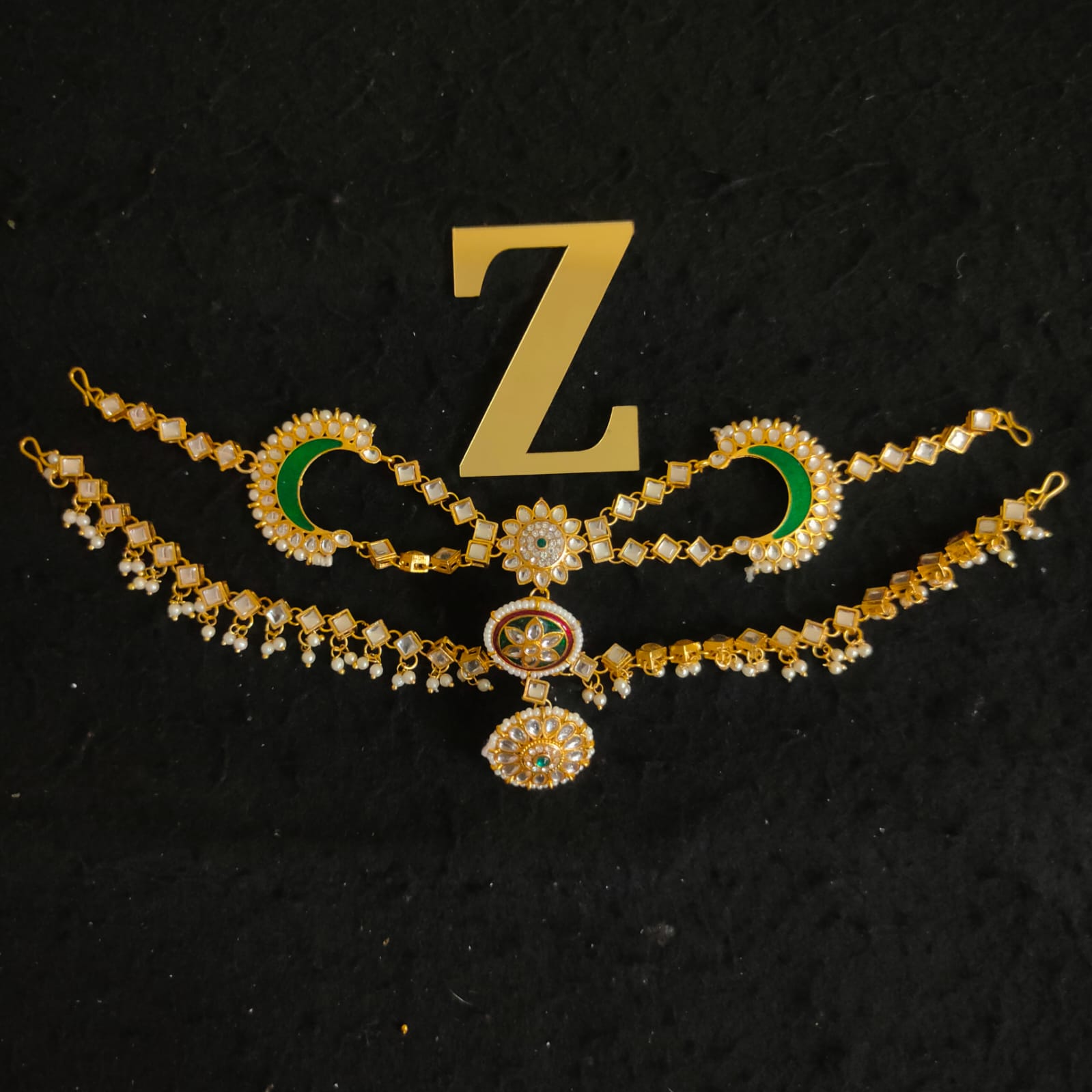 Zevar Gold-Plated rajasthani borla maang tikka By Zevar