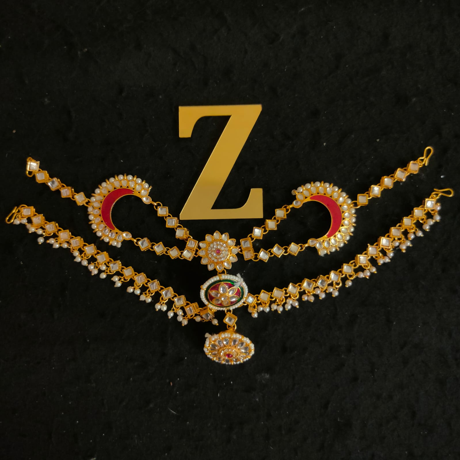 Zevar Gold-Plated rajasthani borla maang tikka By Zevar