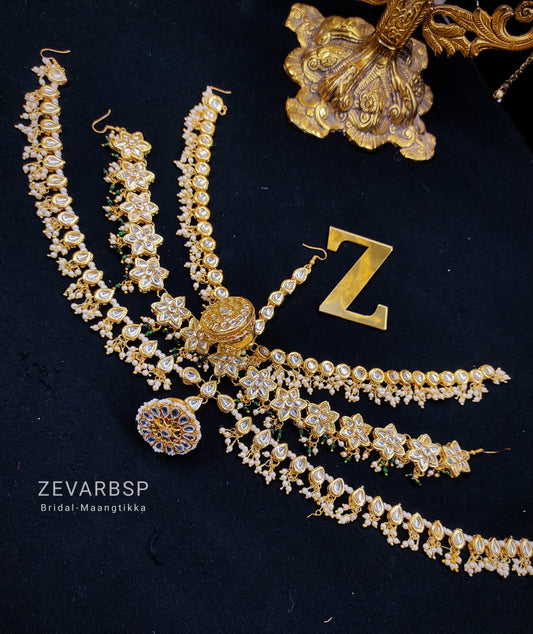 Zevar Gold-Plated rajasthani borla maang tikka By Zevar