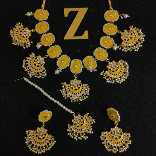 Zevar Jewelry BEAUTIFUL KUNDAN MEENAKARI NECKLACE BY ZEVAR