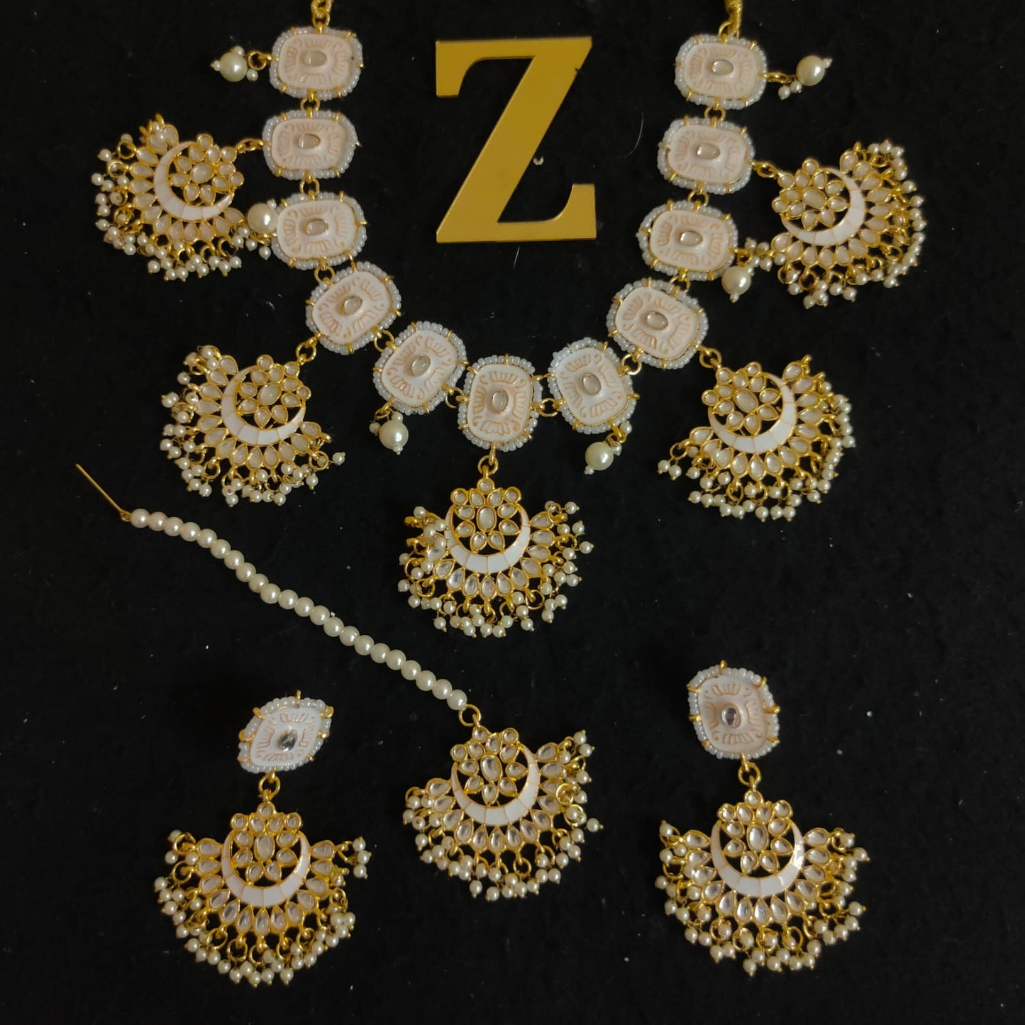 Zevar Jewelry BEAUTIFUL KUNDAN MEENAKARI NECKLACE BY ZEVAR