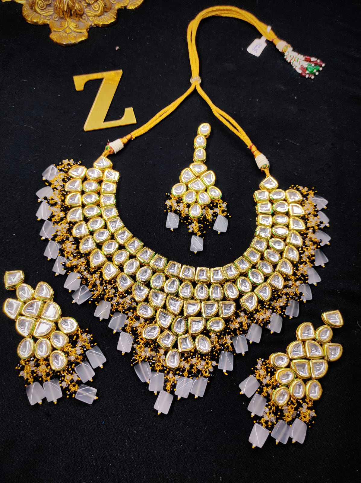 Zevar Jewelry Copy of High Quality Kundan Bridal Jewellery Meenakari Work Back Side Set By Zevar