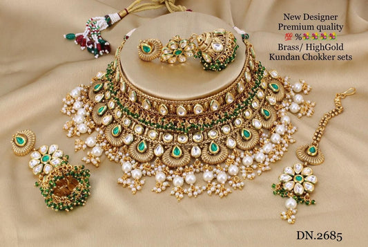 Zevar Jewelry Copy of Kundan Bridal Jewellery Meenakari Work Back Side Set By Zevar