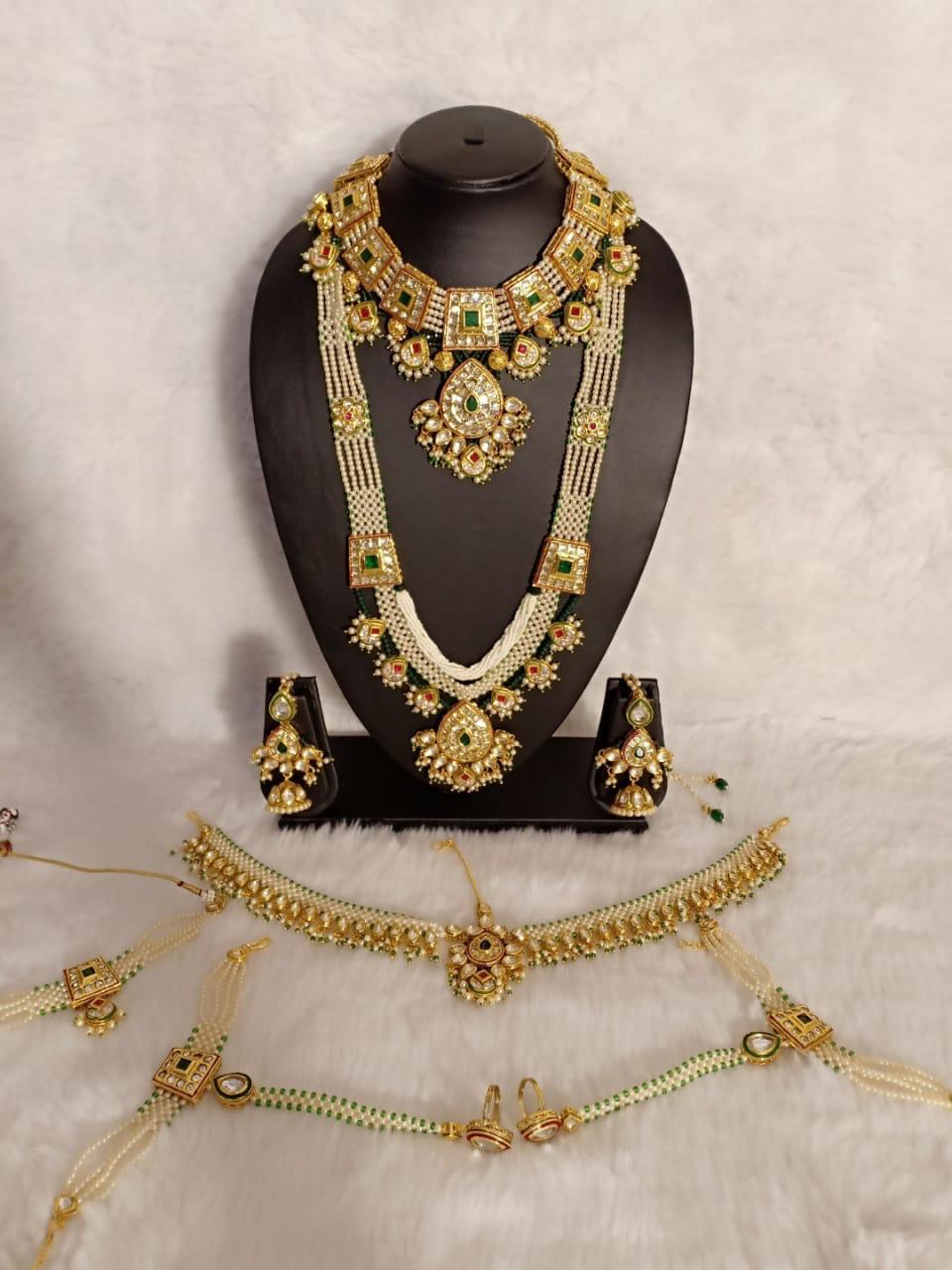 Zevar Jewelry Copy of kundan Matte Finish Bridal Jewellery Set By Zevar