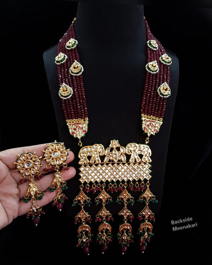 Zevar Jewelry Copy of latest kundan long necklace new design set by zevar