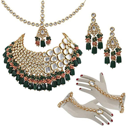 Zevar Jewelry Copy of Premium Quality Elegant Kundan Bridal Set Jewellery Set By Zevar