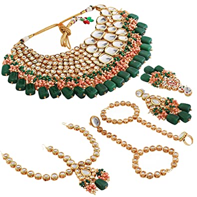 Zevar Jewelry Copy of Premium Quality Elegant Kundan Bridal Set Jewellery Set By Zevar