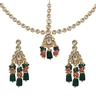 Zevar Jewelry Copy of Premium Quality Elegant Kundan Bridal Set Jewellery Set By Zevar