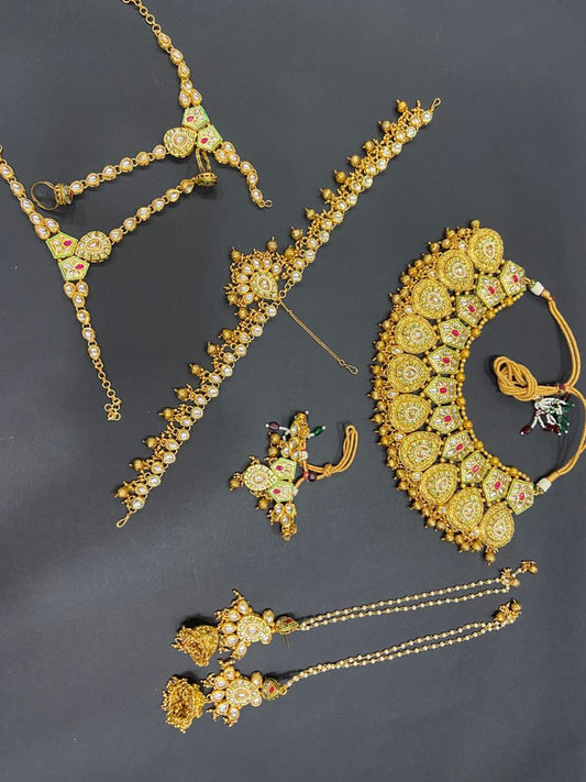 Zevar Jewelry Copy of Very preety Kundan and Pearl Bridal Jewellery set for girl & women Set By Zevar