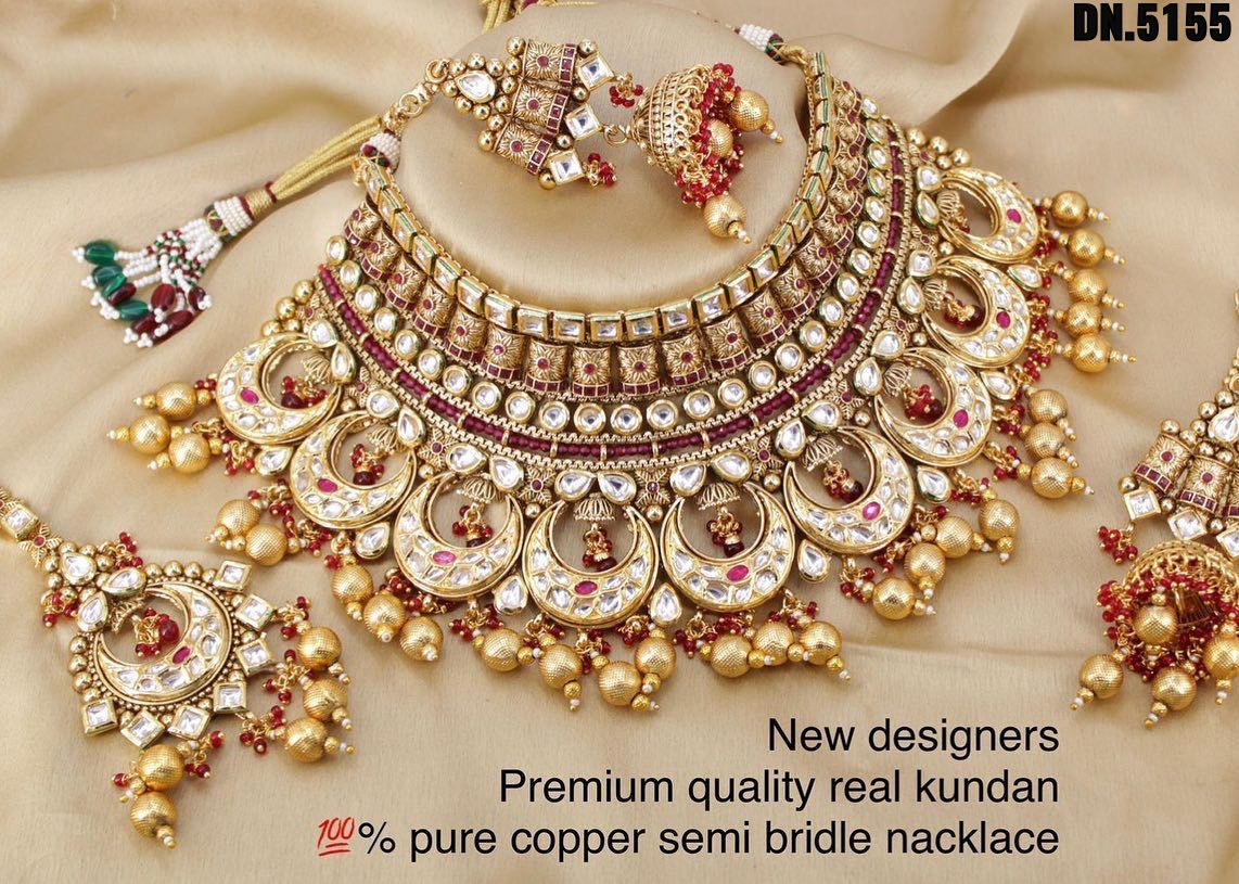 Zevar Jewelry Designer Brass High Gold Kundan Chokker Sets Set By Zevar