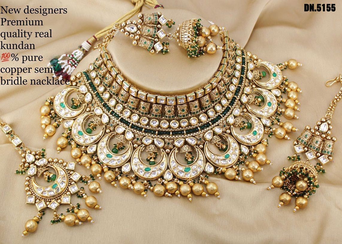 Zevar Jewelry Designer Brass High Gold Kundan Chokker Sets Set By Zevar