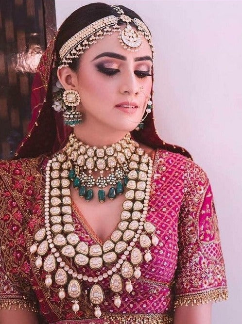 Zevar Jewelry Exclusive bridal Kundan full Bridal Jewellery Necklace set By Zevar