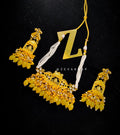 Zevar Jewelry Gold Plated Kundan Choker Necklace earrings set by Zevar