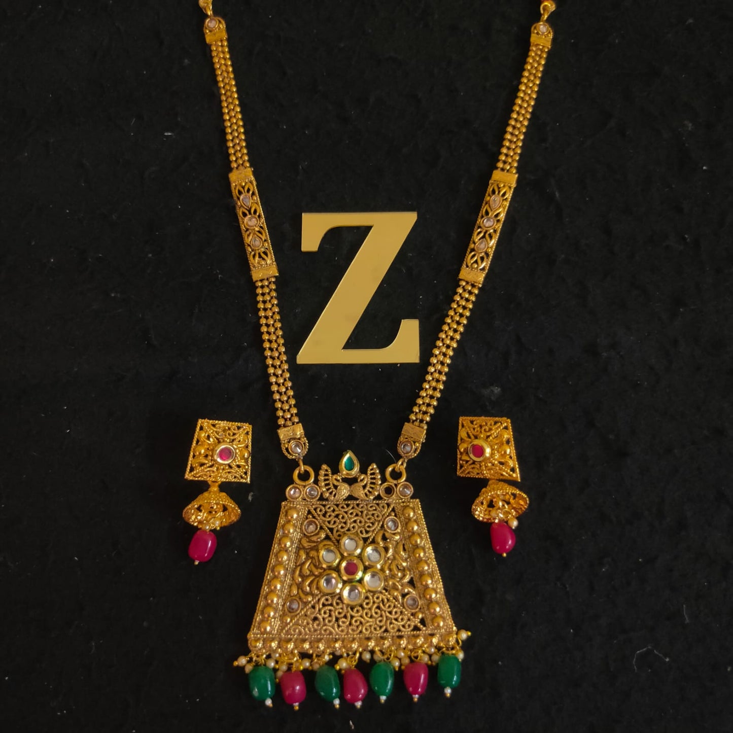 Zevar Jewelry Gold rani haar new design set by zevar