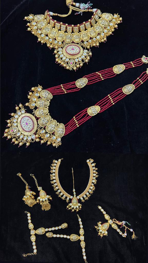 Zevar Jewelry High Quality Gold-Plated Bridal Jewellery Copper Set By Zevar