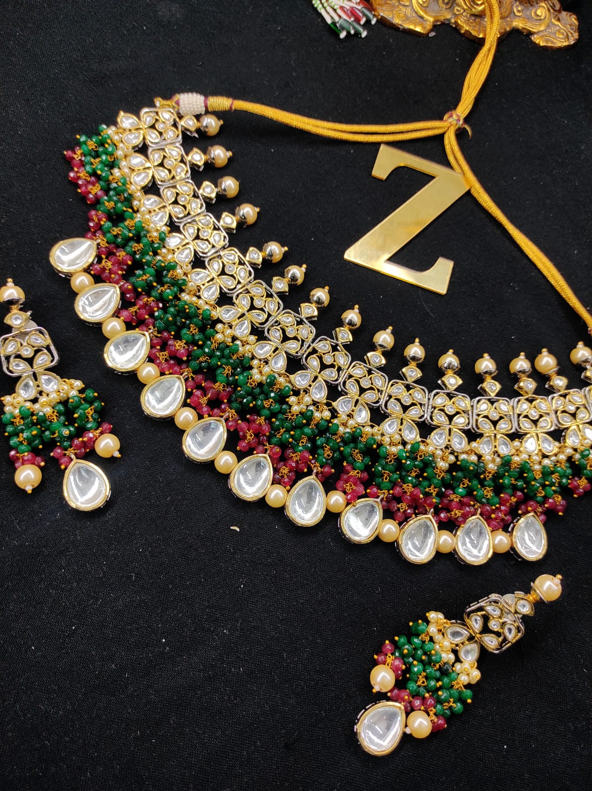 Zevar Jewelry High Quality Kundan Bridal Jewellery Earring Set By Zevar