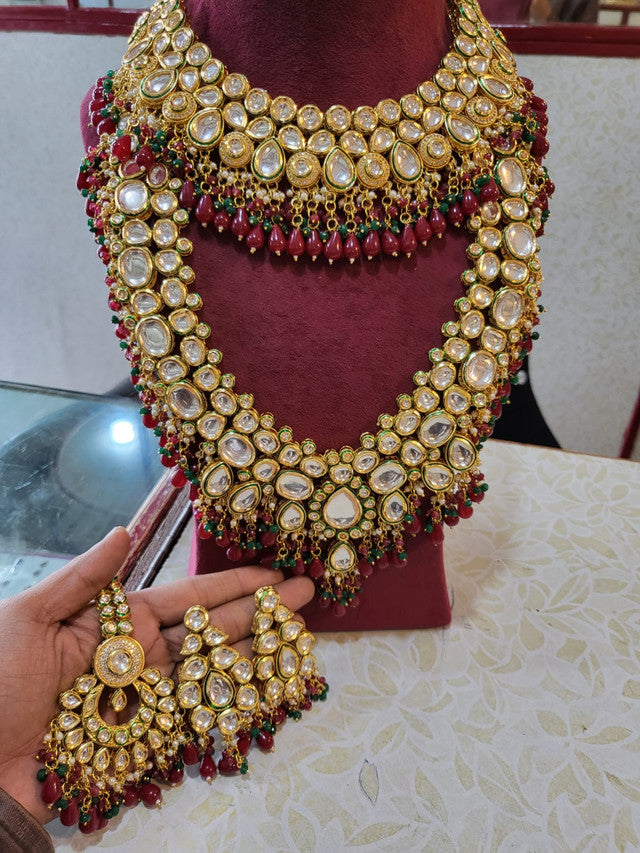 Zevar Jewelry High Quality Kundan Bridal Perfection Bridal Jewellery Necklace set By Zevar