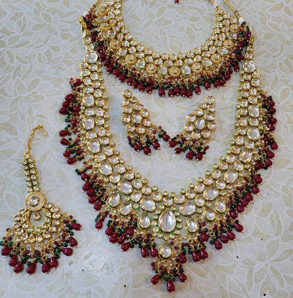 Zevar Jewelry High Quality Kundan Bridal Perfection Bridal Jewellery Necklace set By Zevar
