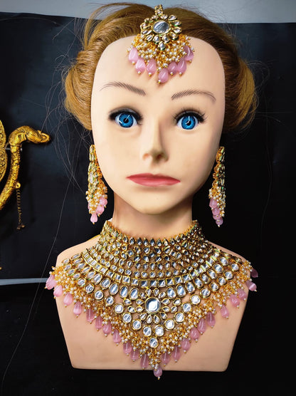 Zevar Jewelry High Quality & Premium Quality Kundan Bridal Jewellery Choker Set By Zevar