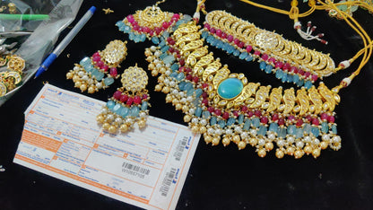 Zevar Jewelry Kundan Bridal Jewellery Necklace set By Zevar