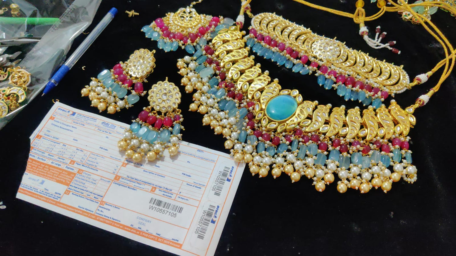 Zevar Jewelry Kundan Bridal Jewellery Necklace set By Zevar