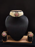 Zevar Jewelry Kundan Choker Necklace earrings set by Zevar