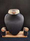 Zevar Jewelry Kundan Choker Necklace earrings set by Zevar