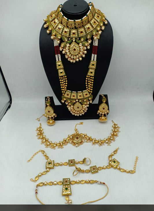 Zevar Jewelry kundan Matte Finish Bridal Jewellery Set By Zevar