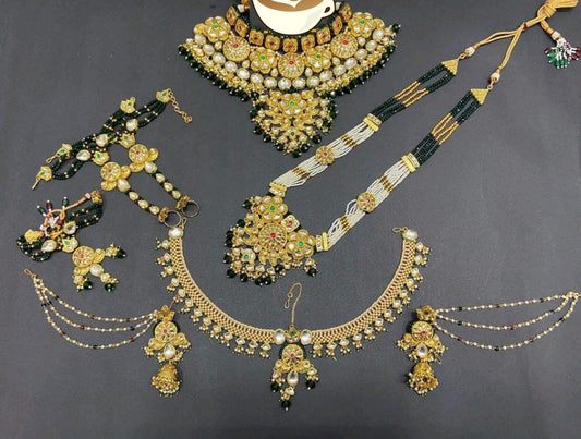 Zevar Jewelry kundan Matte Finish Bridal Jewellery Set By Zevar