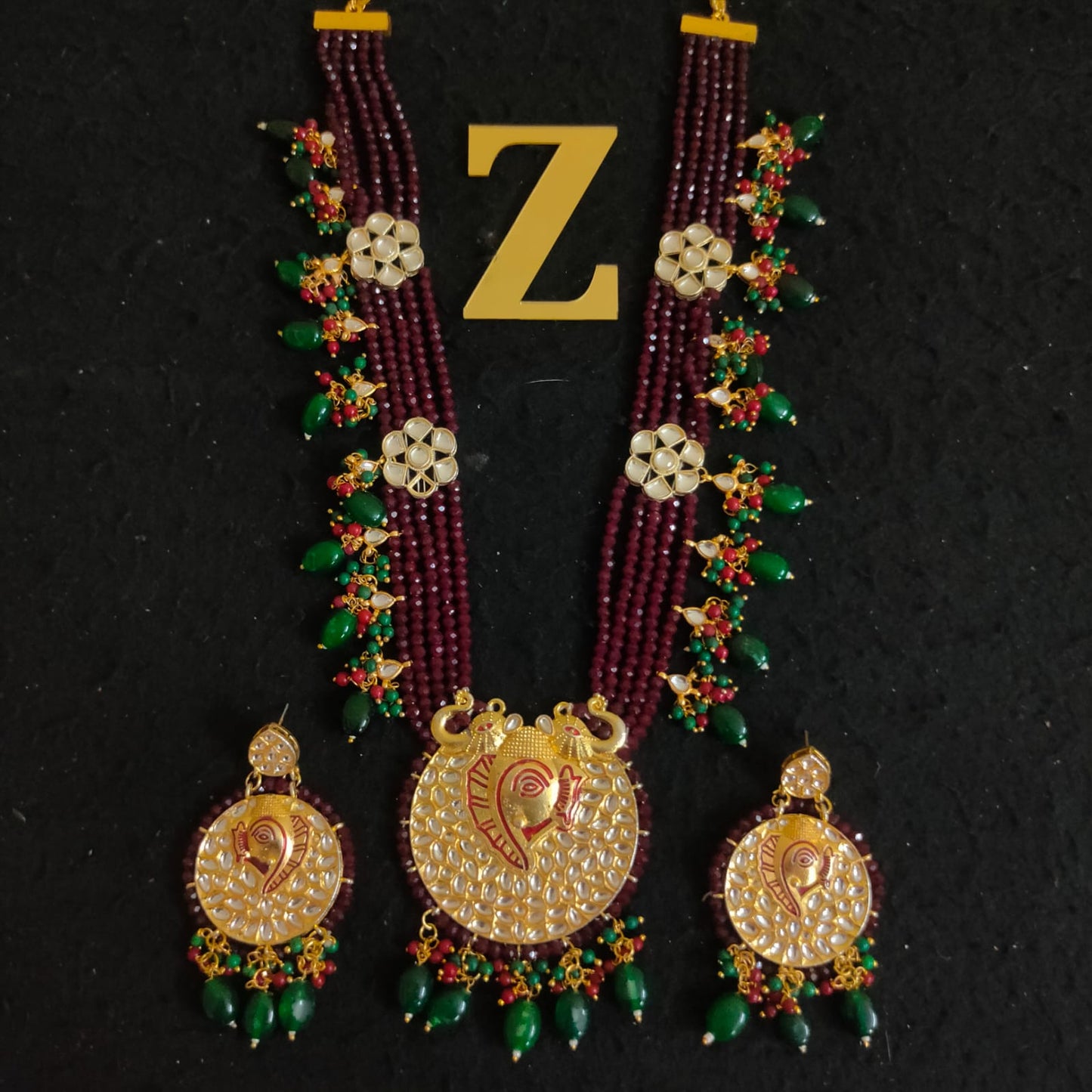 Zevar Jewelry long necklace traditional new design set by zevar